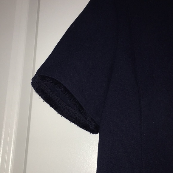 Loft short-sleeve, fringe shift dress in n… - Picture 3 of 4